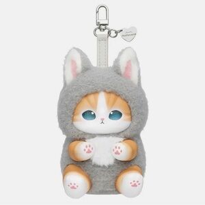 Mofusand Kiramekko Fluffy Kittens Wolf Nyan Plush Keychain NWT